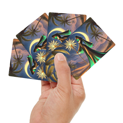 Palms Lady 1 Playing Cards