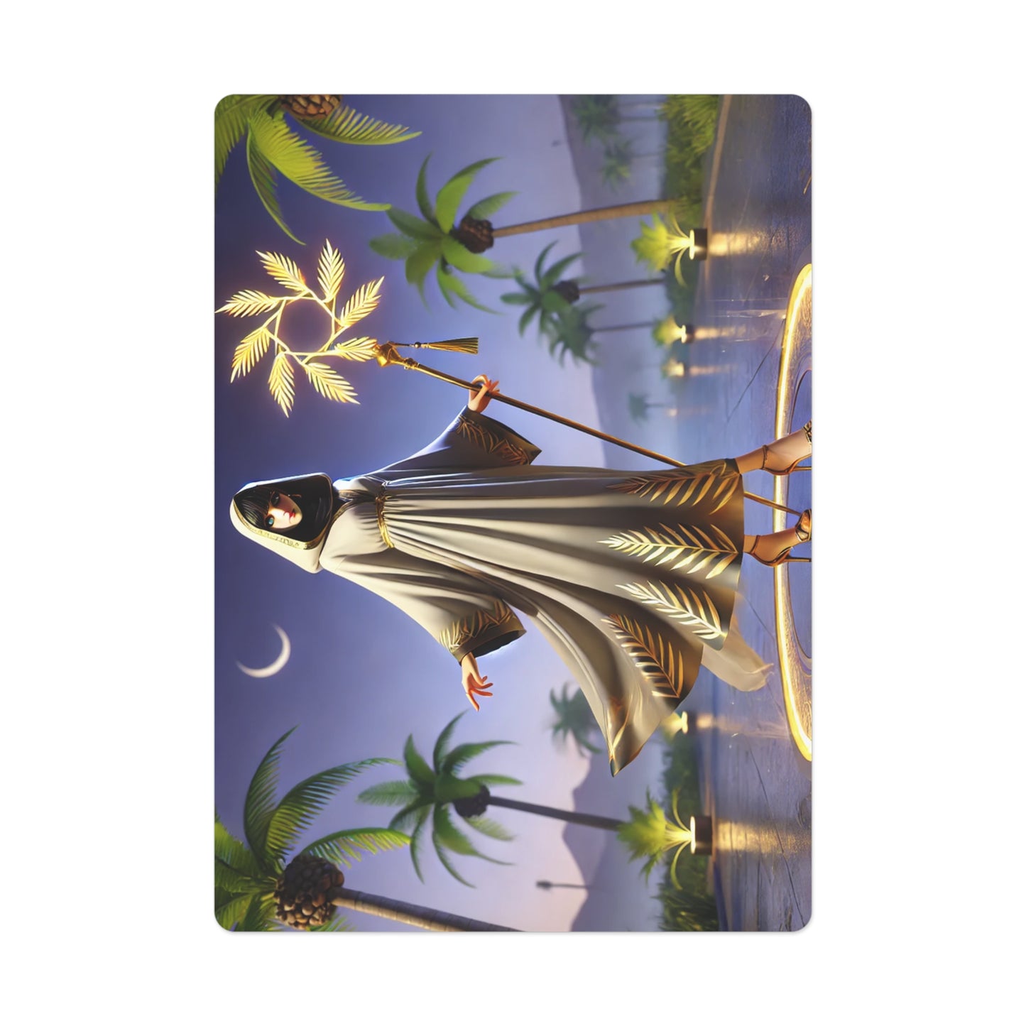 Palms Lady 3 Playing Cards