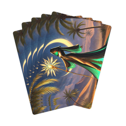 Palms Lady 1 Playing Cards